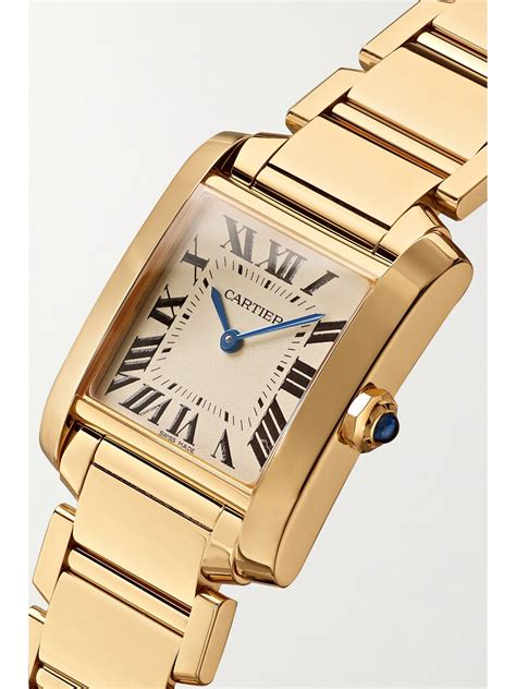 cartier watch gold and silver|18 karat gold cartier watch.